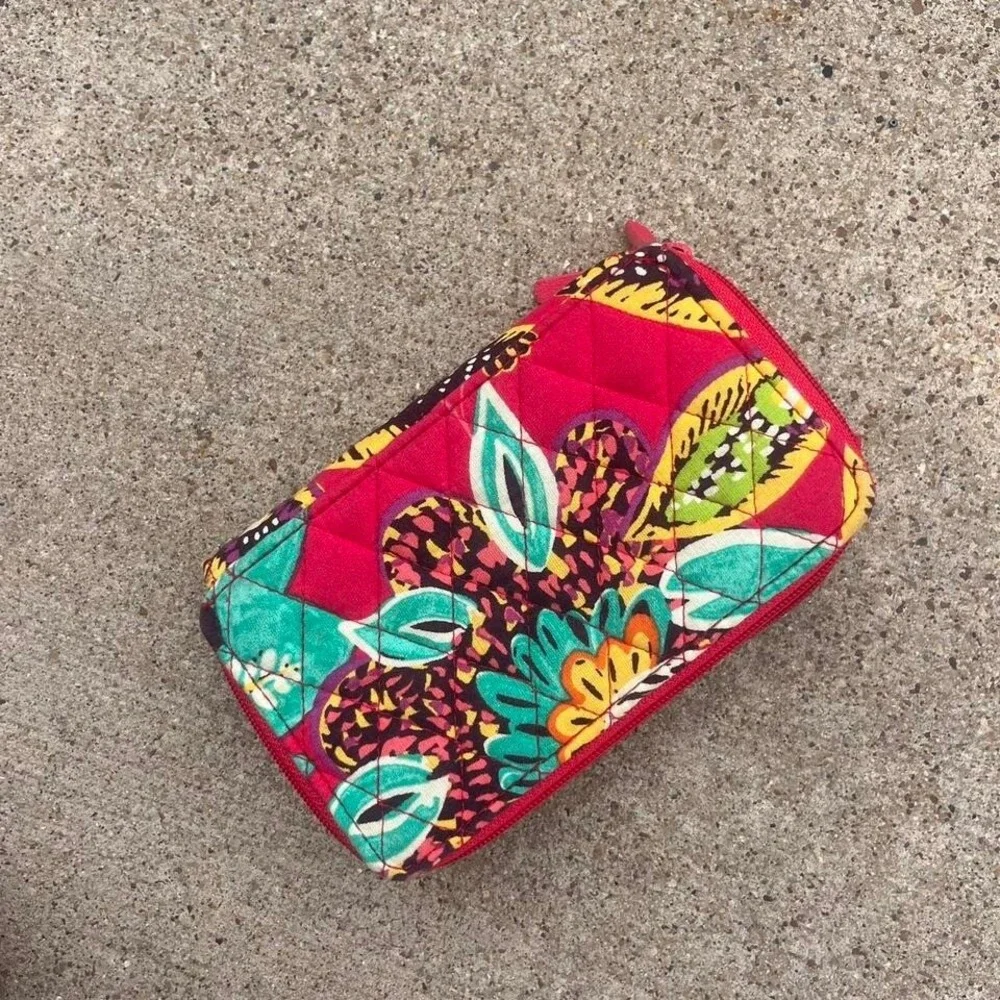 Vera Bradley‎ RFID Wallet Clutch Zip Around Floral Quilted - Picture 5 of 5